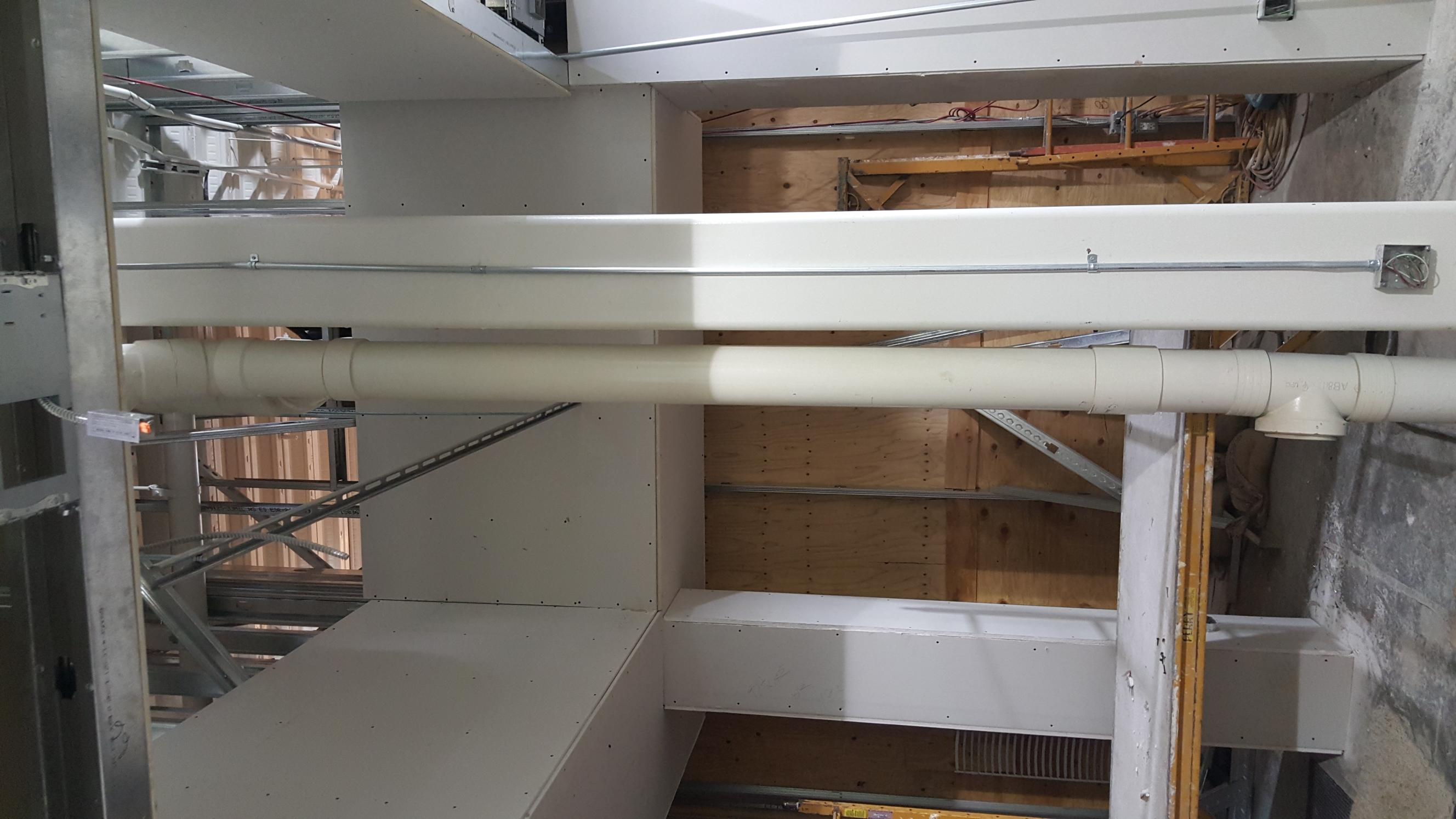 Drywall project photo, August 2017