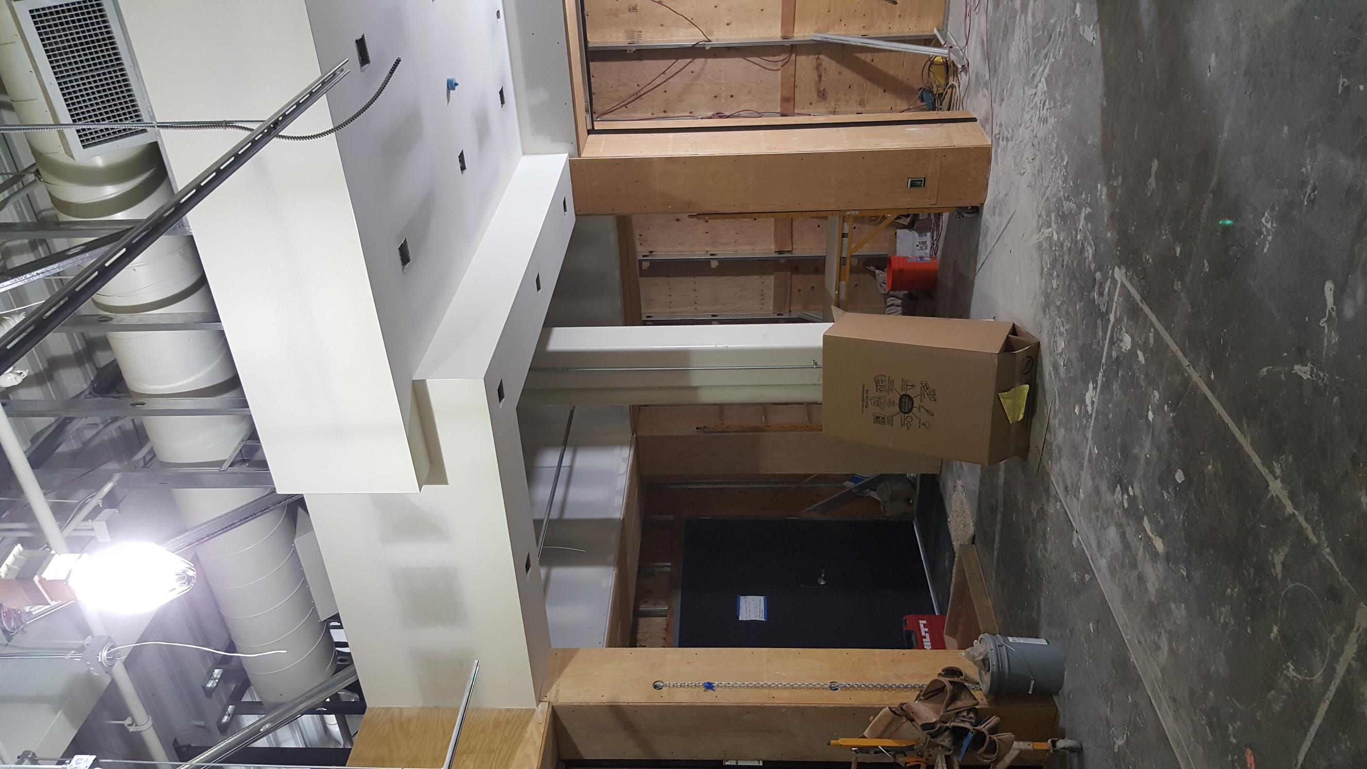 Drywall project photo, August 2017