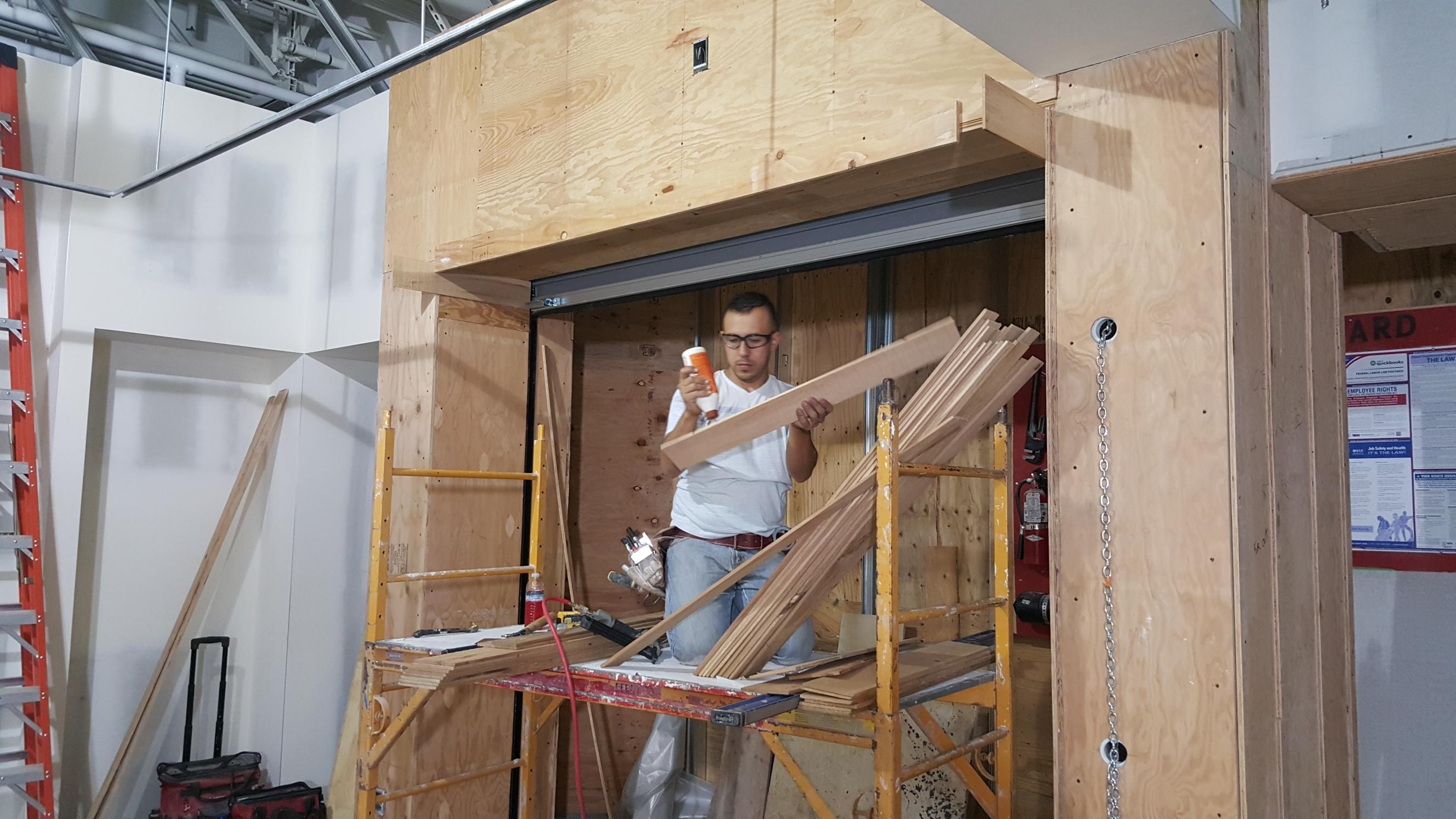 Drywall project photo, August 2017